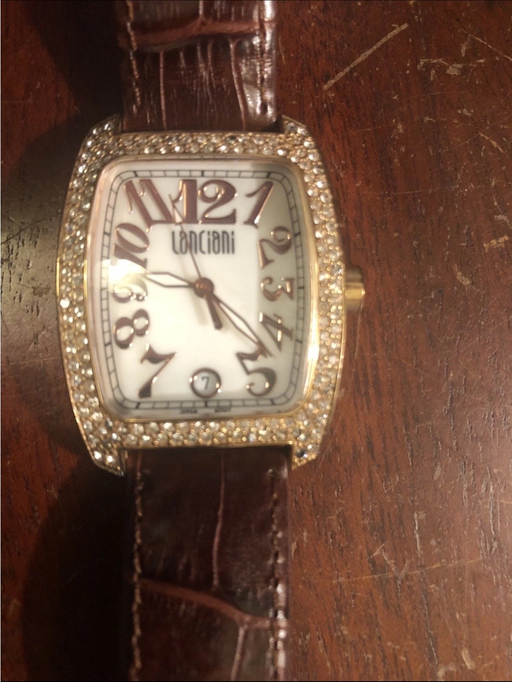 Lanciani rounded rectangular Women’s Wristwatch measuring 35 by 32mm 9”